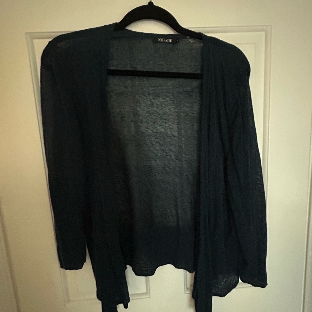 Nic+Zoe Women's Dark Teal Sweater